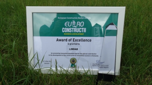 Lindab, singurul jucator din piata acoperisurilor, premiat la Euro Constructii